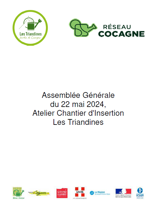 Notre Assemblée Générale                        du 21 05 2024