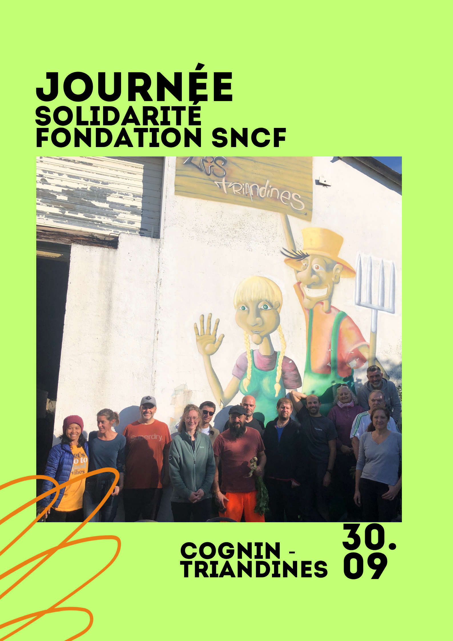 Journée Solidarité                                      avec la Fondation SNCF                                aux Triandines
