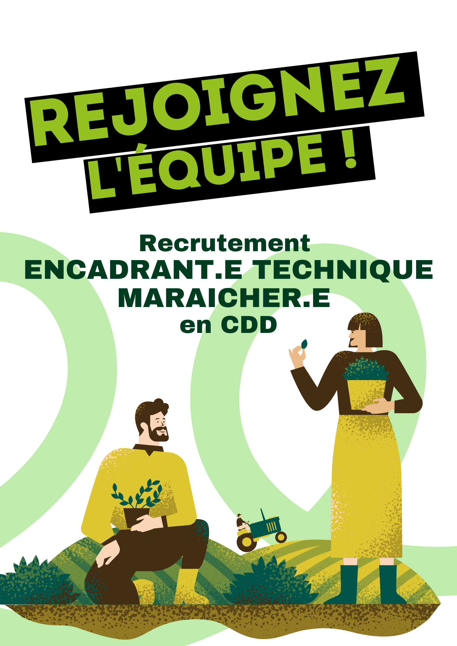 Encadrant·e technique maraîcher·e – CDD 28h